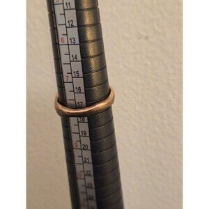 Vintage Gold Toned Band – Size 8 – Distressed/Organic Shape